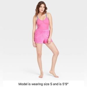 NWT Women's Mesh Bodysuit -‎ Colsier Pink L